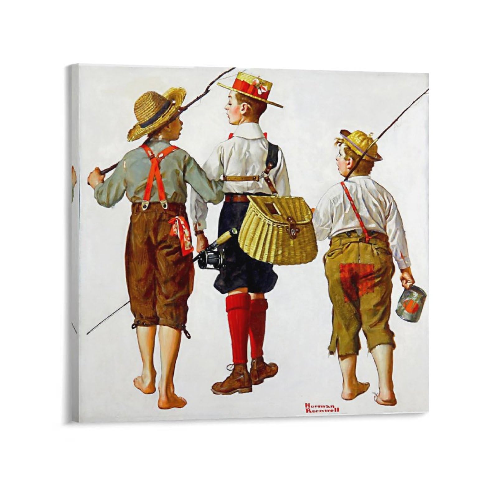 額装品/Fishing/ノーマン ロックウェル/アート/ポスター/インテリア 額装品/Fishing/ノーマン ロックウェル/アート/ポスター