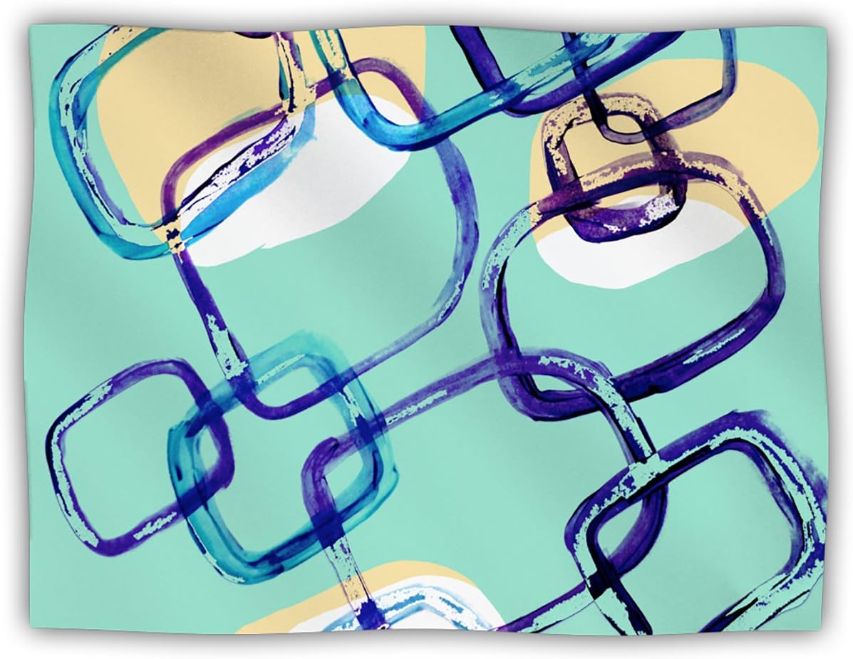 Theresa Giolzetti Sixties Exposure Blue Teal Pet Blanket, 60 by 50-Inch