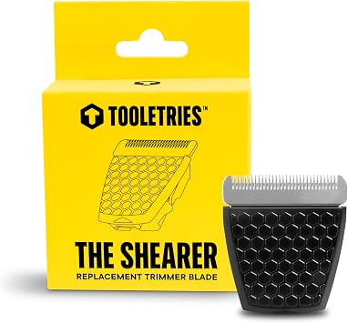 TOOLETRIES Replacement Trimmer Blade - Groin Hair Groomer Ceramic Blade Head Refill Clip-in Shaver Cartridge with Built-in Guard 1 Pack