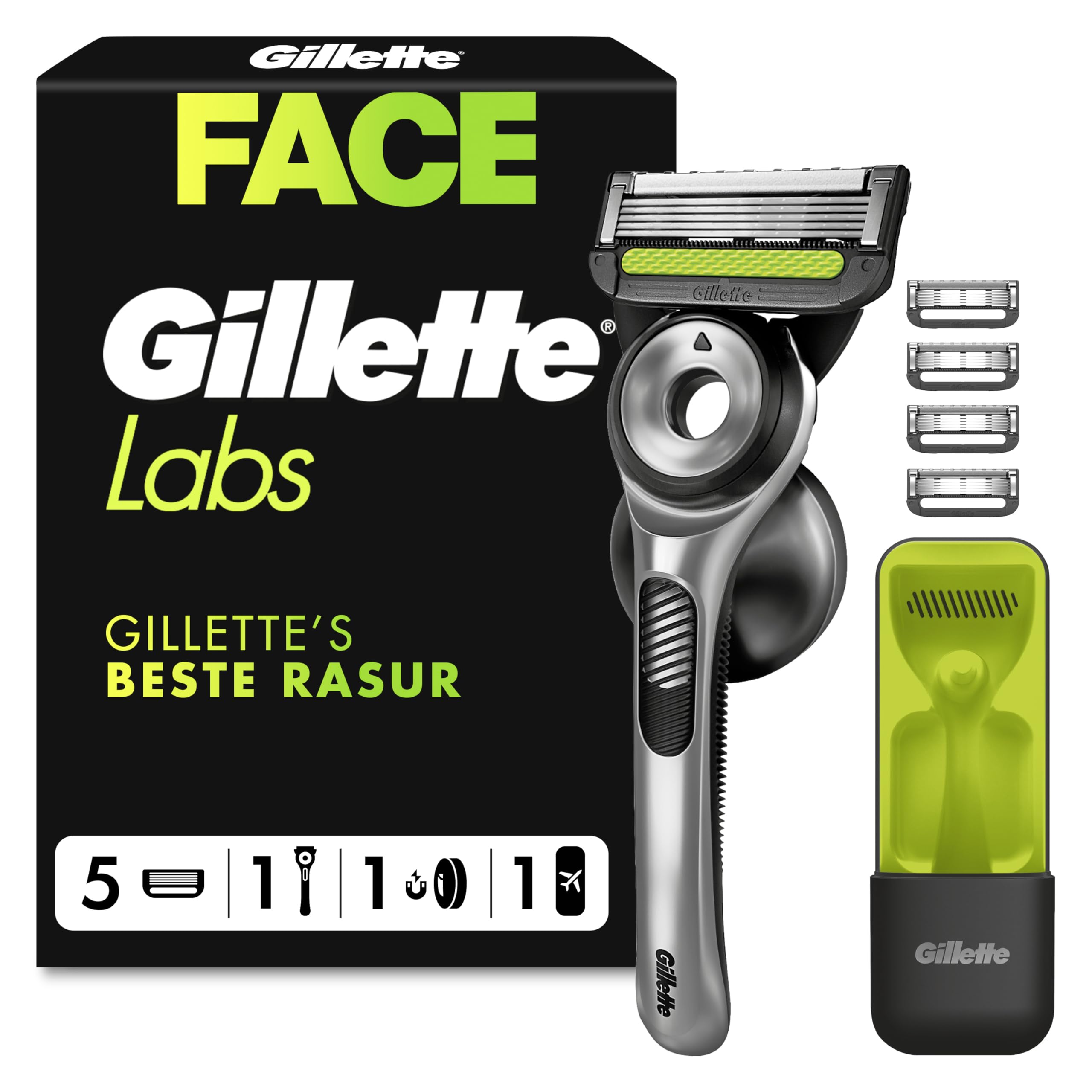GilletteLabs brijaći aparat za muškarce s elementom za čišćenje