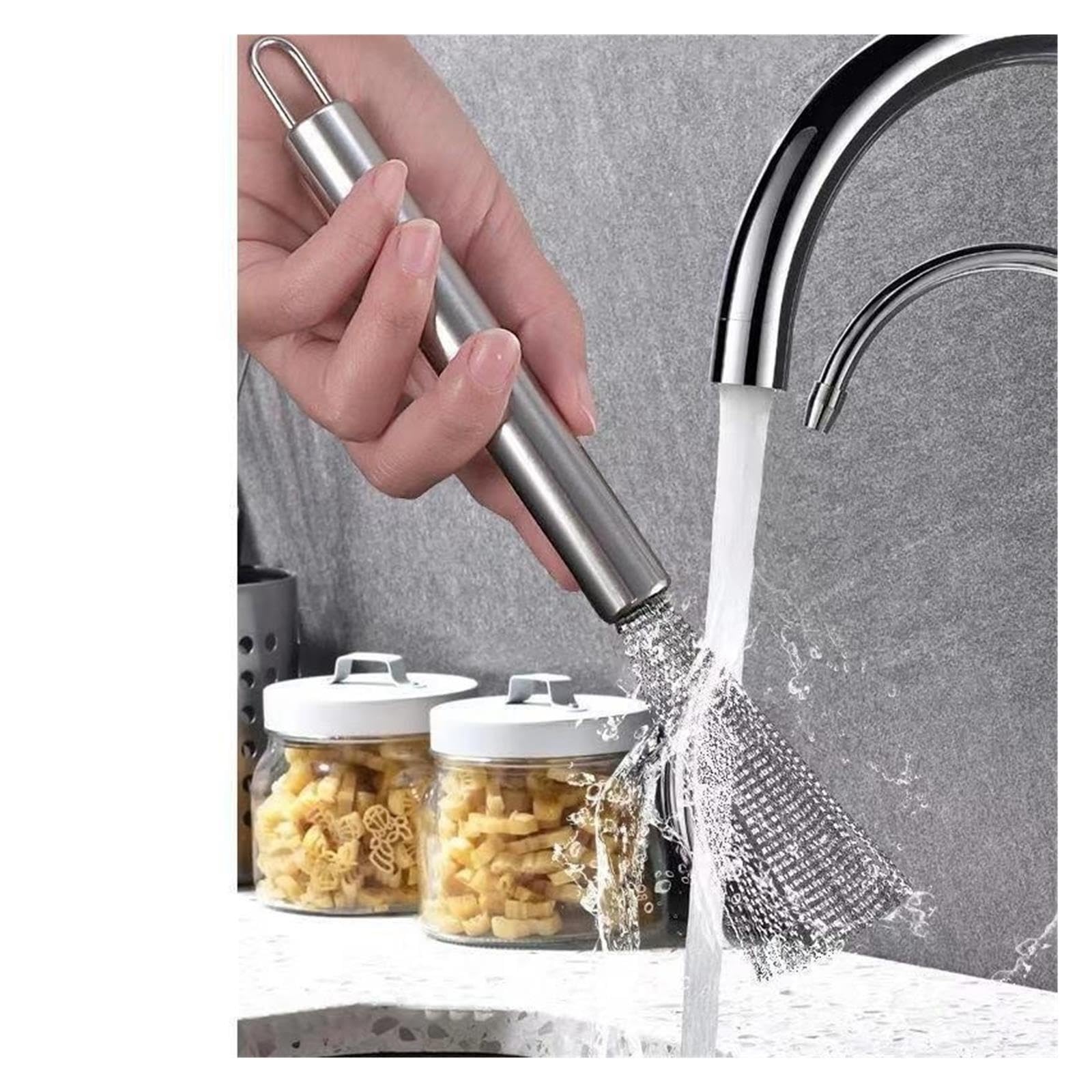 5pcs Stainless Steel Pot Brush pour Cuisine