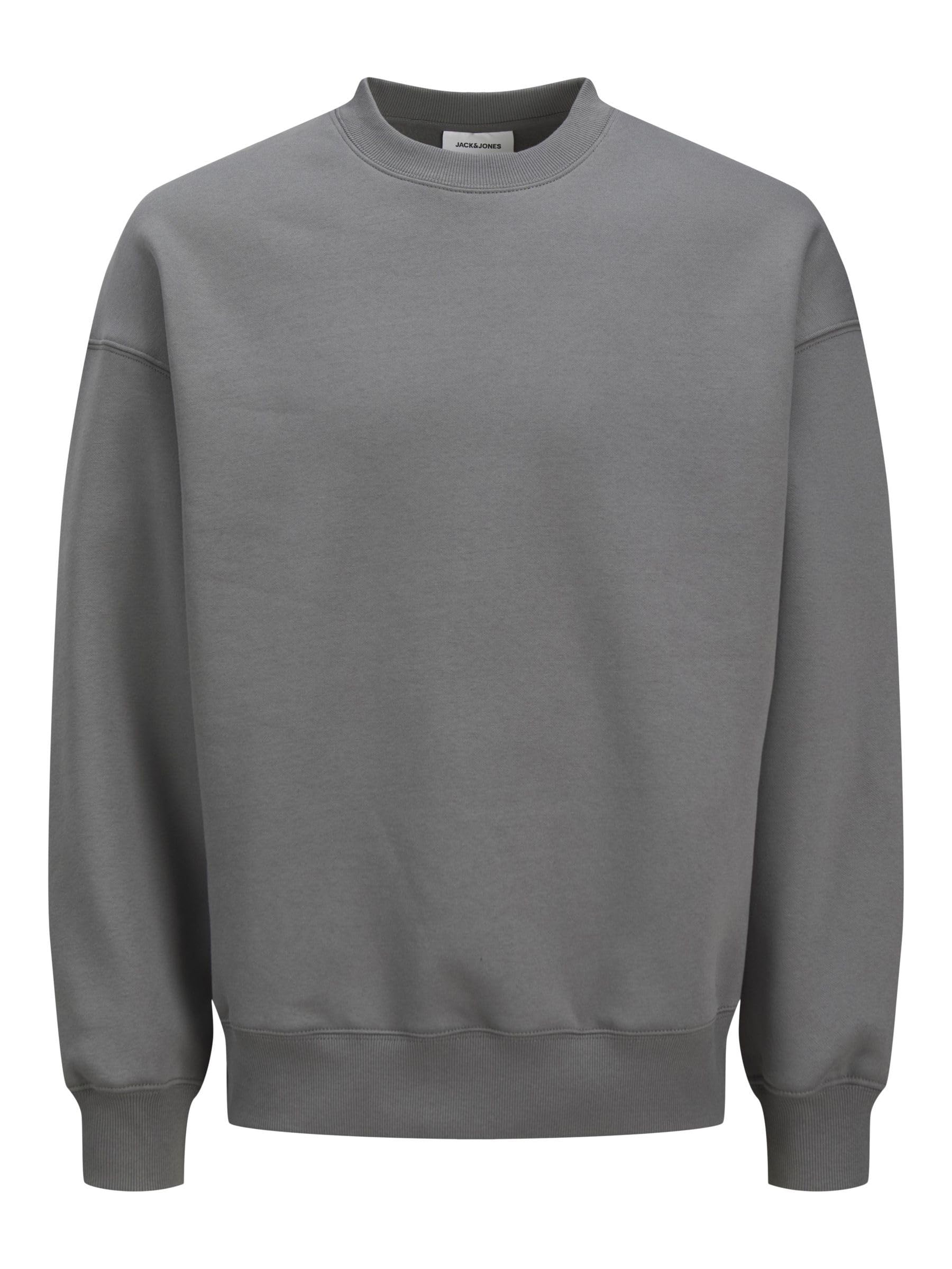 JACK & JONES Men's Jjeurban Edge Sweat Crew Neck Noos Sweatshirt, Castlerock, L