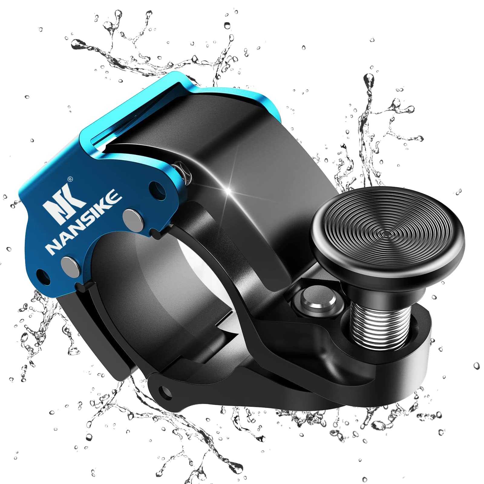 Black Bicycle Bell, Innovative Aluminium Mini Bell Bicycle Handlebar Bell 100 dB Bell, Crisp and Loud Sound, New Upgraded Bicycle Mountain Bike Horn, for 22-24mm (0.86-0.94inch) Handlebar