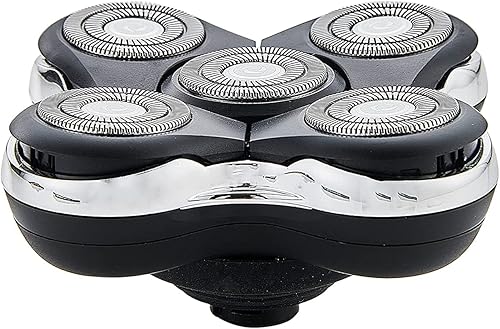Miniatura 4 de Cuchilla de repuesto de 5 cabezales compatible con Skull Pitbull, Butterfly Kiss y Palm Electric Razors, compatible con NORELCO SERIES 5000,9000, 2