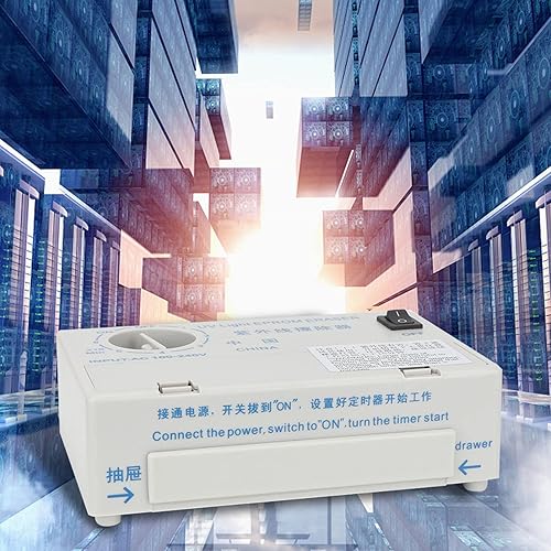 Miniatura 6 de Borrador EPROM UV, temporizador mecánico profesional estable de 60 minutos, borrador EPROM, para curado UV, pequeños objetos, borrador de chip