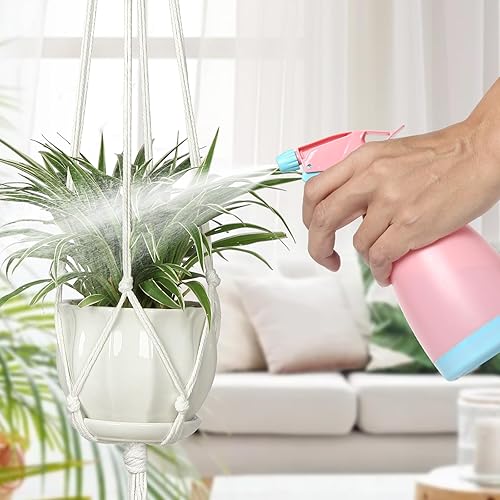 Miniatura 6 de AOMGD 6 Pack Macrame Plant Hanger Indoor Hanging Planters for Indoor Outdoor Plants with 6 S Hooks and 6 Hook Nails, Hanging Plant Holder 43" Boho