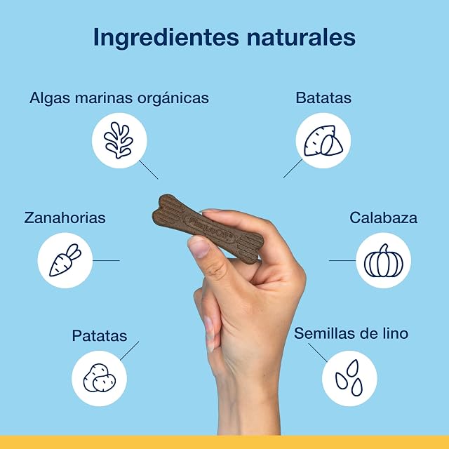 Foto 7 de 8 de ProDen PlaqueOff Mini Huesos Dentales para Perros Sabor Vegetal 20u