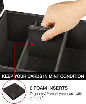 Toploader Storage Box, Sports Card Storage Boxes for Trading Cards,14.8 x 10.5 x6 inch,Top Loader Card Storage Hard Case, Top Loaders Holder/Holds 600+Toploaders