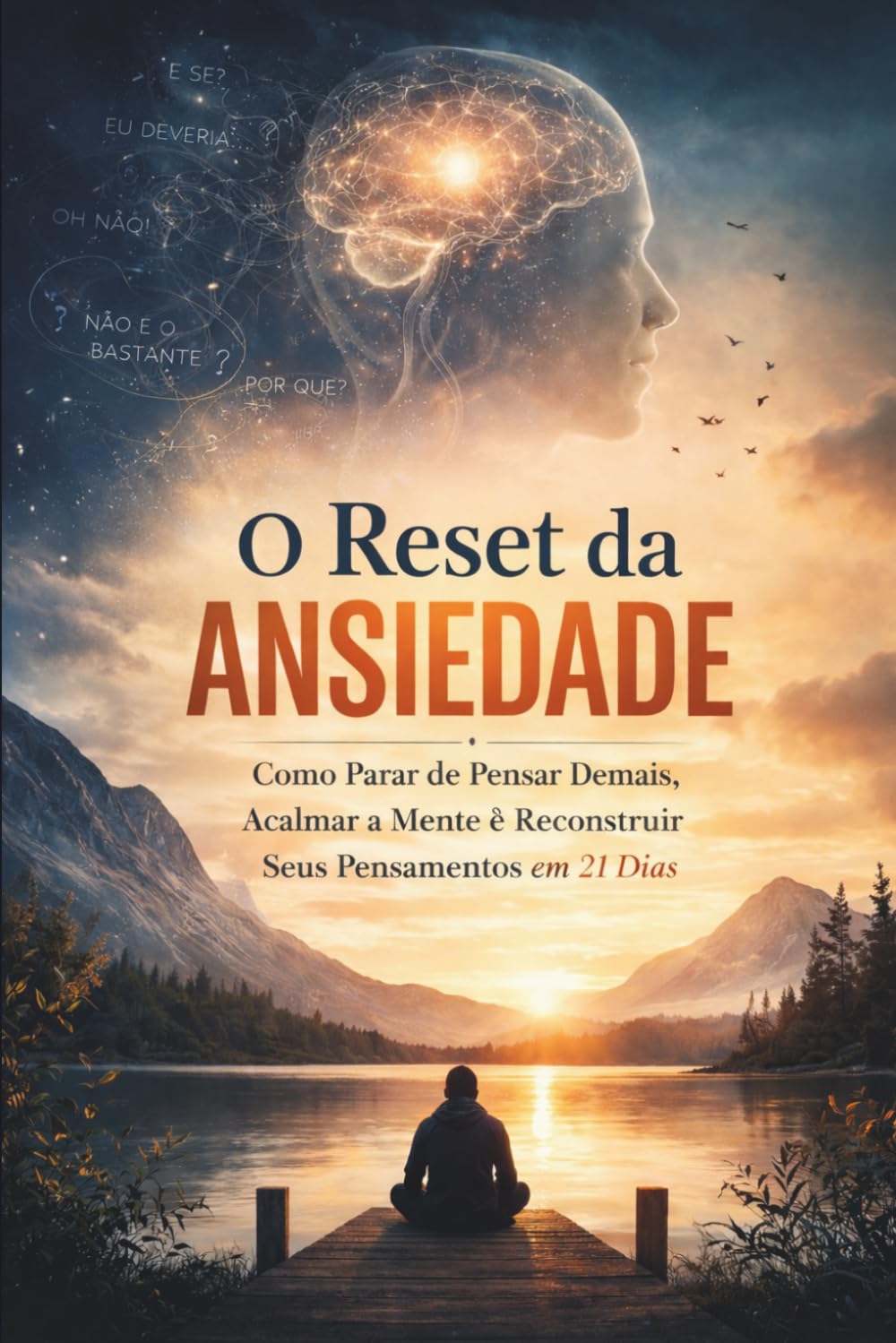 O Reset da Ansiedade: Como Parar de Pensar Demais, Acalmar a Mente e Reconstruir Seus Pensamentos em 21 Dias: Guia prático para reduzir ansiedade, controlar pensamentos e criar equilíbrio emocional