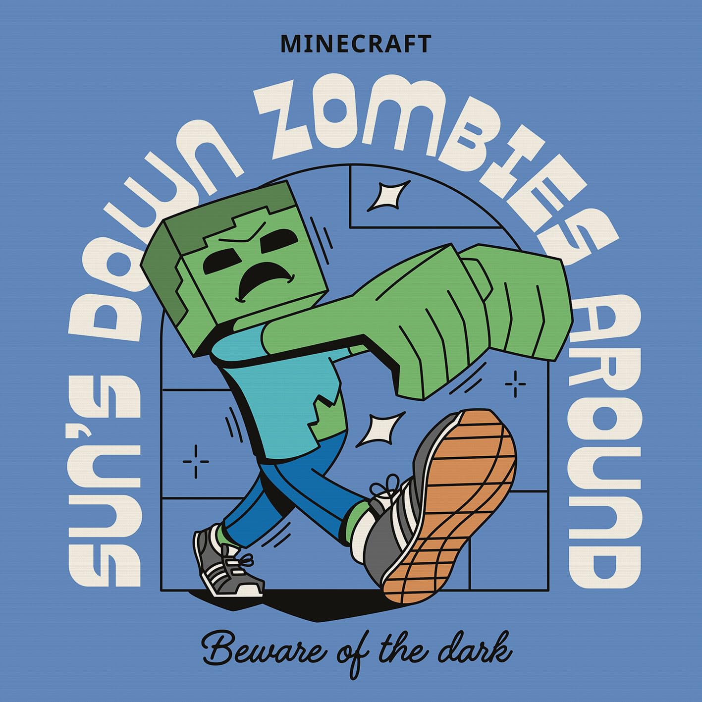 Pyramid International Minecraft (Zombie) 30x30 Canvas Decor for Kids’ Rooms - Vibrant Zombie-Themed Canvas Wall Art, Adds Character to Play Areas