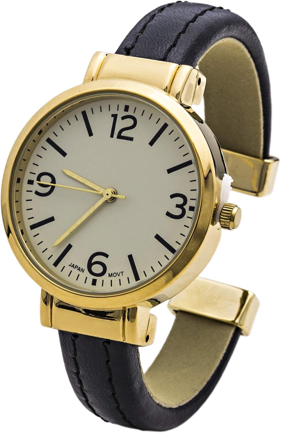 Blekon Collections Quartz Women's 34mm Case Double Leather Bangle Watch