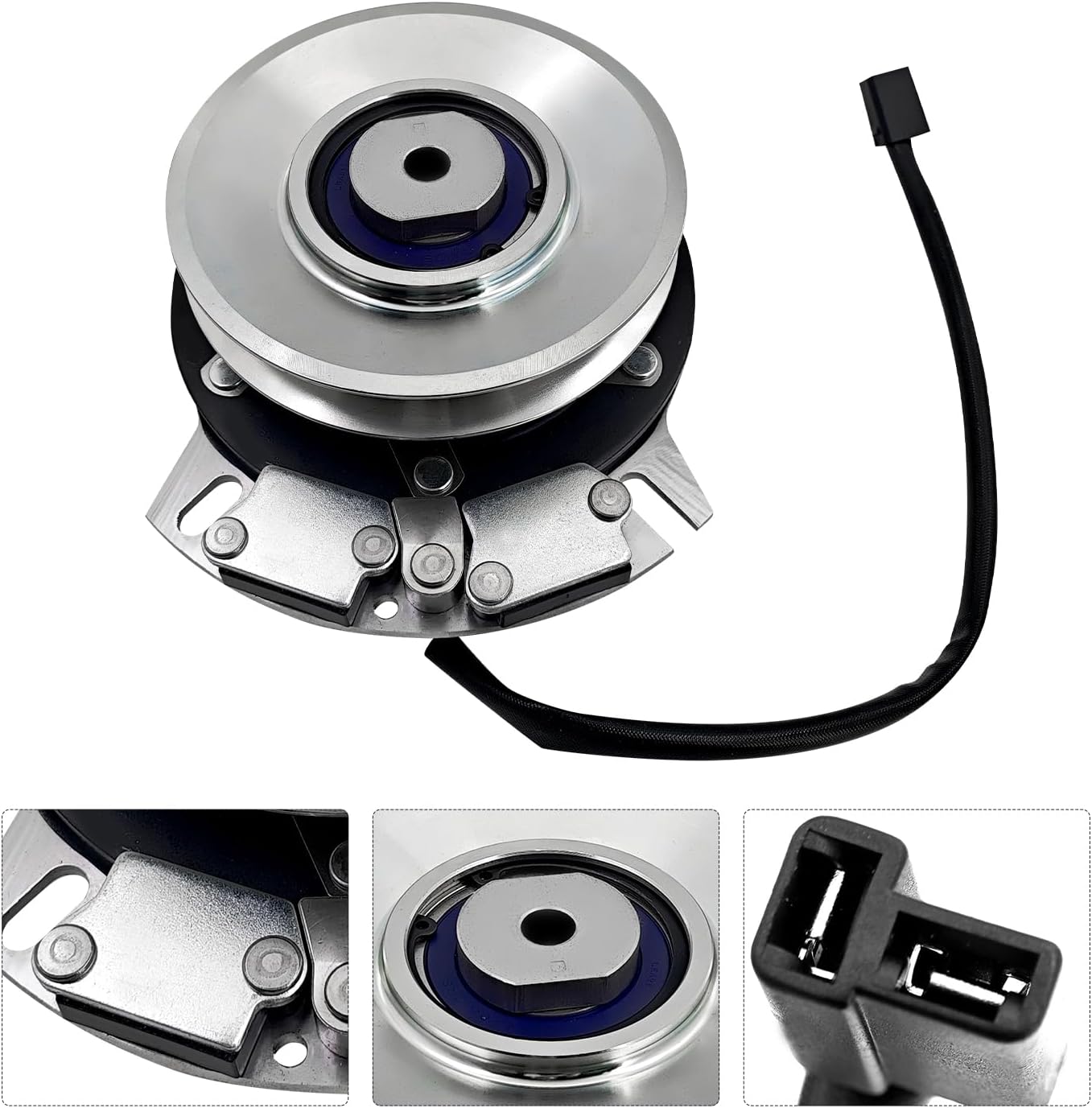 585521101 Lawn Mowers PTO Clutch Compatible with Husqvarna Z142, Z246, Z246i, RZ46i, Pulley Diameter 5.35", Counter Clockwise