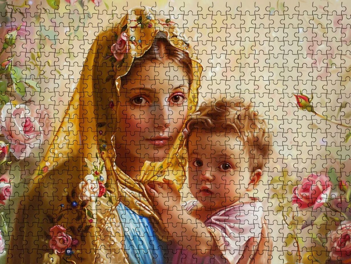 Puzzle de 5000 para Adultos, Monja De Las Flores, Clásicos YHPGL7-405
