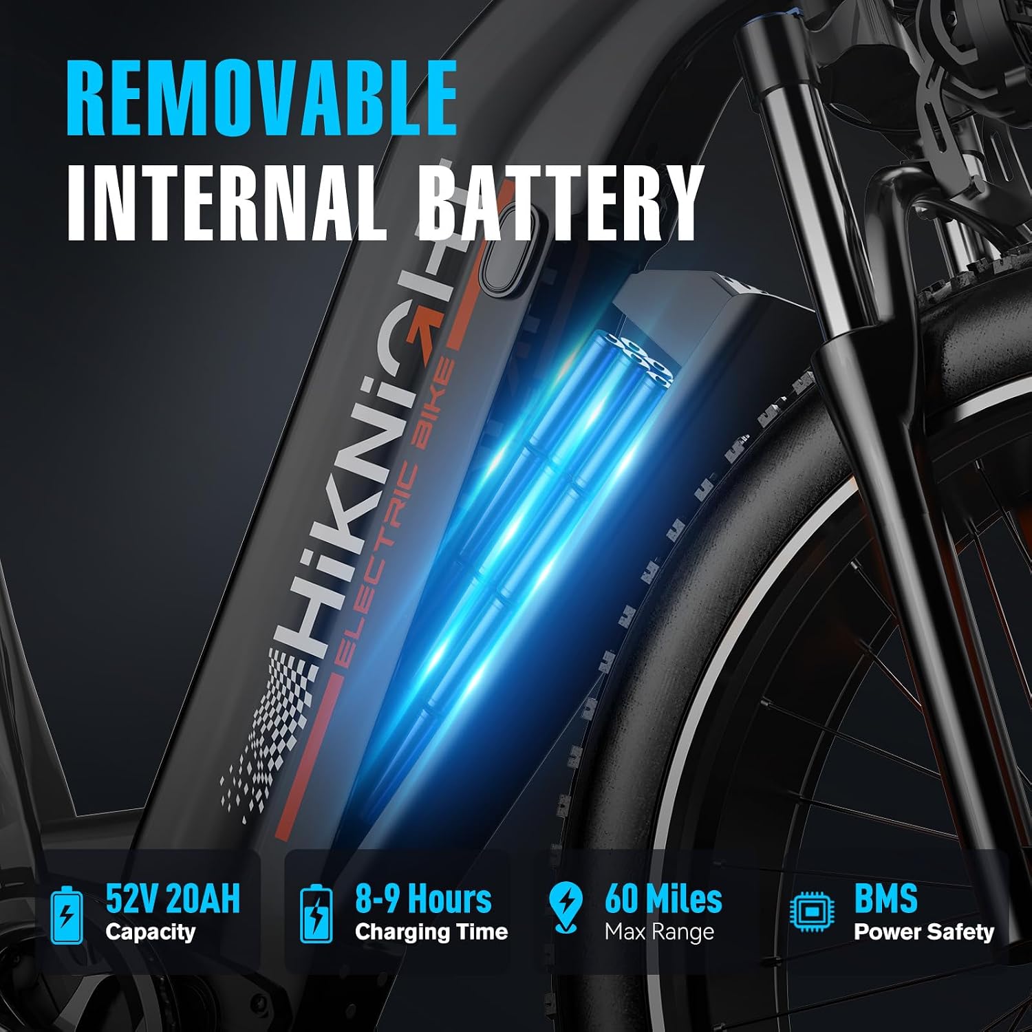 Dual Motor Electric Bike for Adults, 3000W Peak 52V 20AH Battery E Bike 26" x 4.0" Fat Tire Electric Mountain Bike Step-Thru Electric Bicycle for Women/Men, Up to 38MPH, Dual Hydraulic Brake