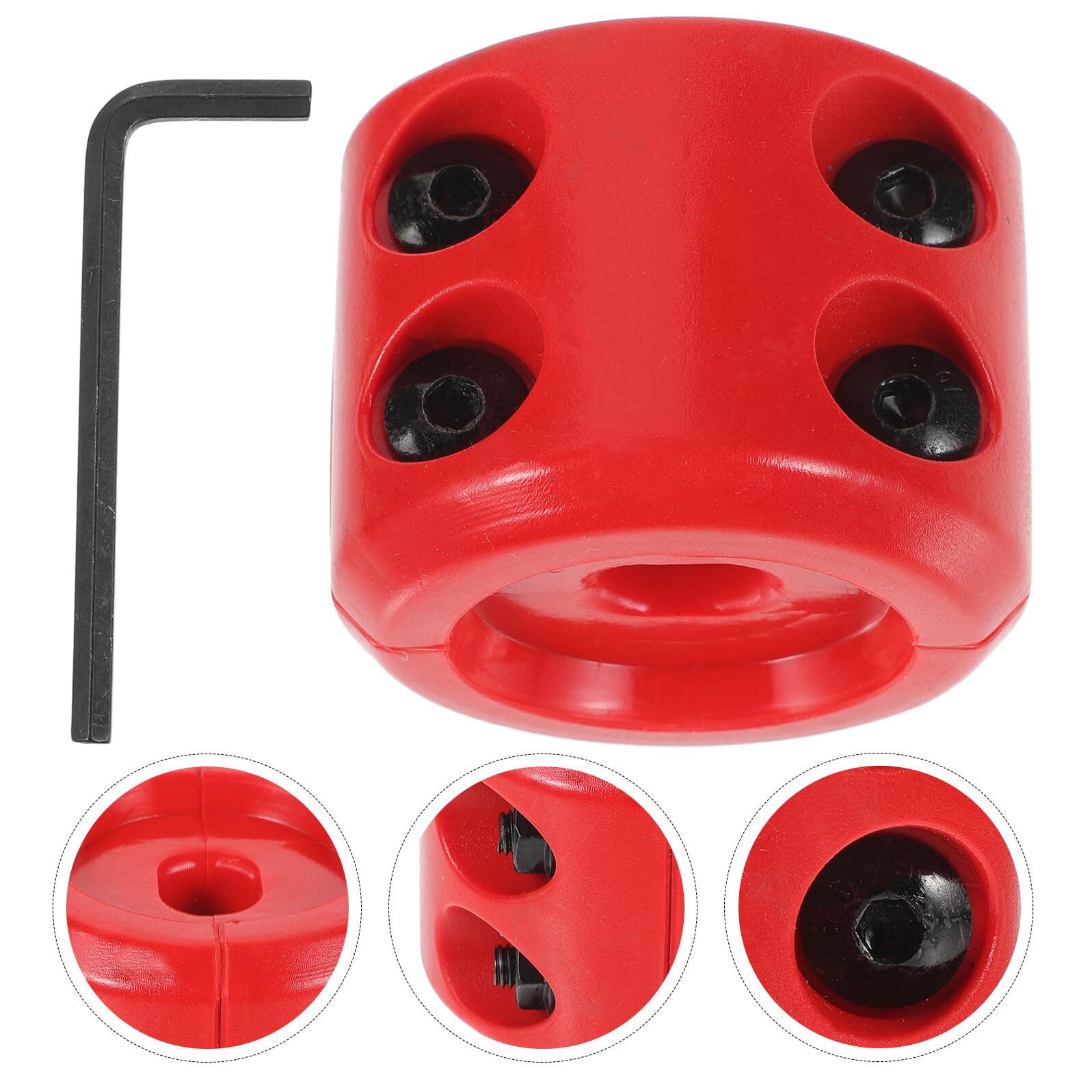 NUOBESTY Butée Câble Treuil Caoutchouc Clé Allen pour Crochet Treuil ATV Utv Protection Câble Treuillage Utilisations Toutes Saisons