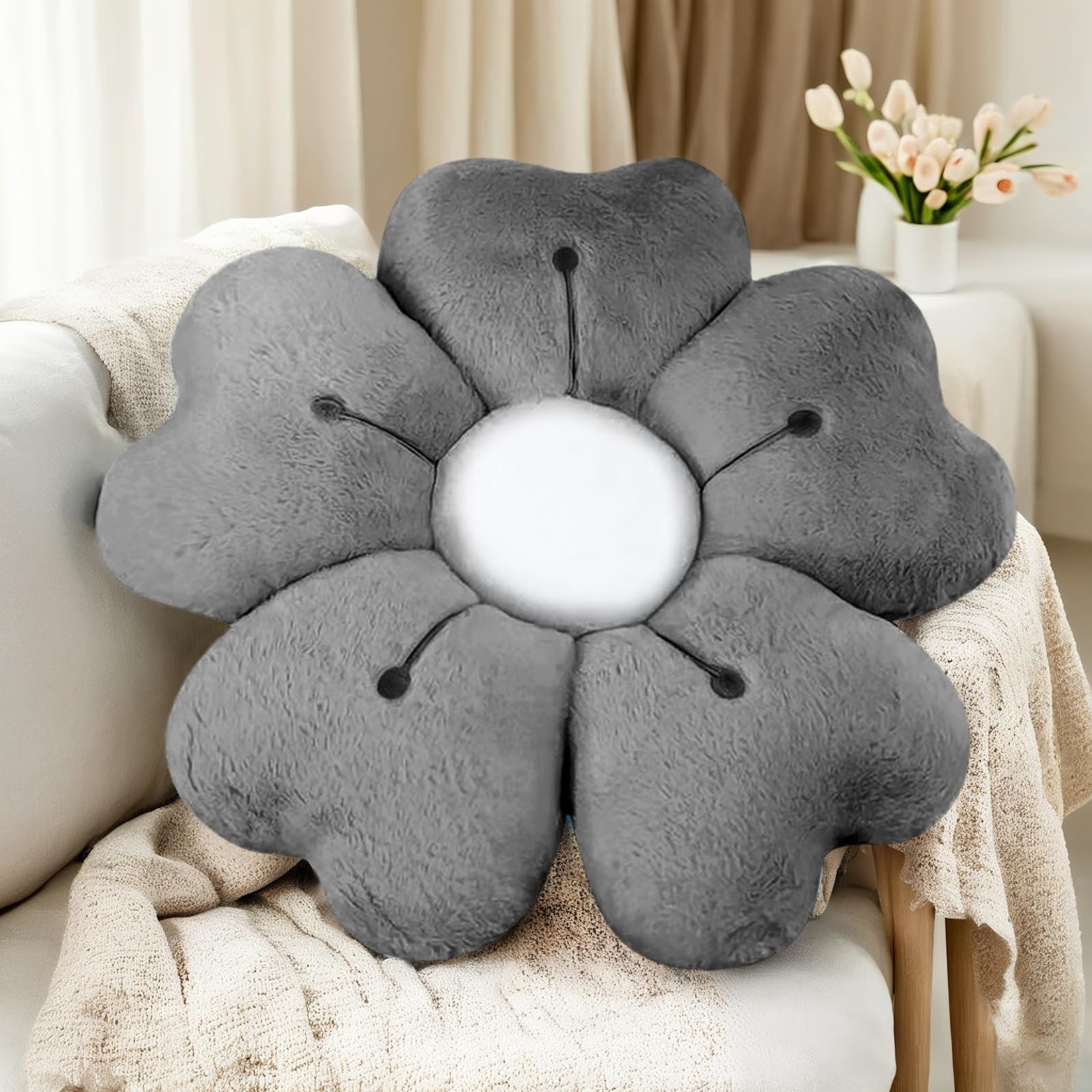 Aryan Cuscino a Fiori, Cuscino Verde a Fiori, Cuscini Decorativi, Bellissimi Cuscini da Terra, Decorazione Preppy per Camera da Letto, Divano, Cuscino