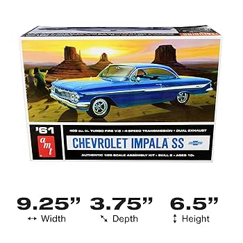 (未使用･未開封品)　AMT1013 1/25 1961 シボレー インパラSS 60wa65s Amazon | AMT1013 1/25 1961 シボレー インパラSS | プラモデル 通販