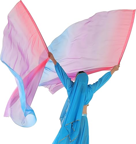 Miniatura 4 de MUNAFIE Juego de banderas de adoración (2 banderas+2 varillas + 1 bolsa de almacenamiento) para banderas de iglesia de danza para la adoración,