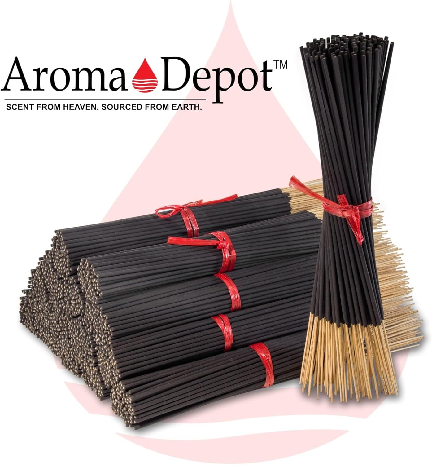 Floral Scents 11'' Incense Sticks - Variety Set 500 Pack - 11 inch - 5 Bundles 100 Sticks Per Fragrance Scent. Set Features Lychee, Op-ium, Somali Rose, Tuberose, Ylang