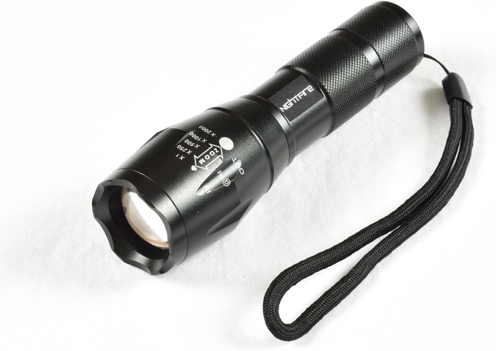 NF1 1000 Lumen Water Resistant Zoomable LED Flashlight With Latest CREE XM-L2 Array, Rechargeable 3.7V 18650 Lithium Ion Battery, Holster, and Case.