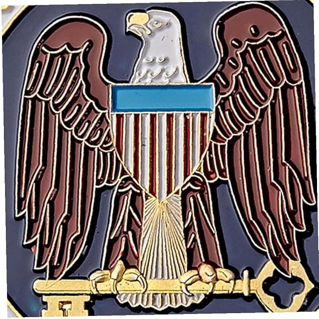Foto 2 de 6 de Zonster Agencia Seguridad Nacional Estados Unidos .d.c Novelty Gold Challenge Coin Coin Collection