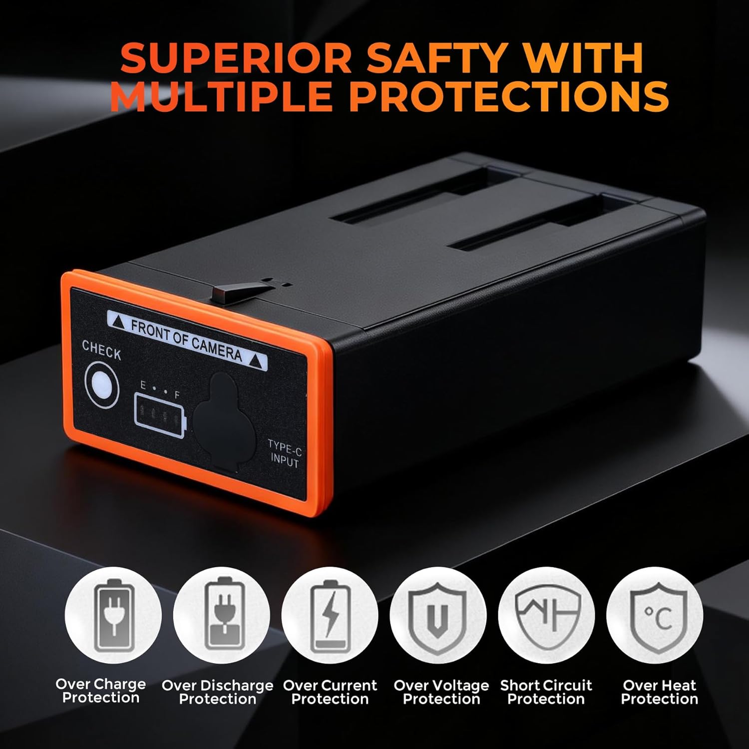 2PACK 5000mAh Battery for Moultrie Edge Series Cellular Trail Camera, High Capacity Lithium-Ion Battery Compatible with Moultrie Edge, Edge PRO, Edge 2, Edge 2 PRO,Edge 3