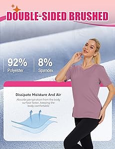 Showitty 3 Pack T Shirts for Women, Short Sleeve V Neck Basic Tees Loose Fit Cute White Black Tops for Casual Outfits