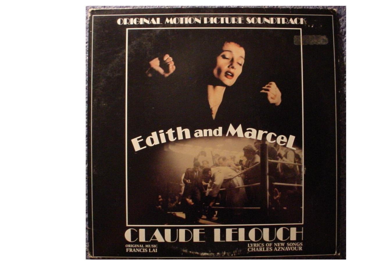Rare Edith & Marcel Original Motion Picture Soundtrack Promo Issue Stereo 2 Lp Set & Original Gate-fold Cover - Claude LeLouch - Atlantic Records 1983