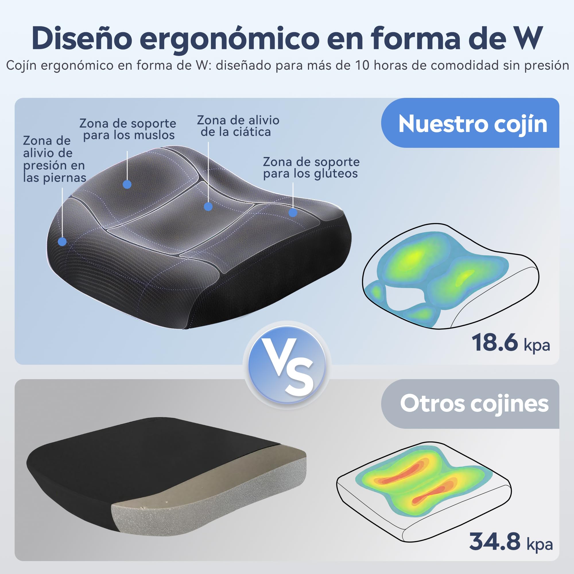 DEVAISE Silla de Oficina Ergonómica, Reposacabezas 3D y Reposabrazos 3D de Rebote, Inclinación 90°-135°, Malla Transpirable, Soporte hasta 180 kg, Altura Ajustable para Oficina, Negro