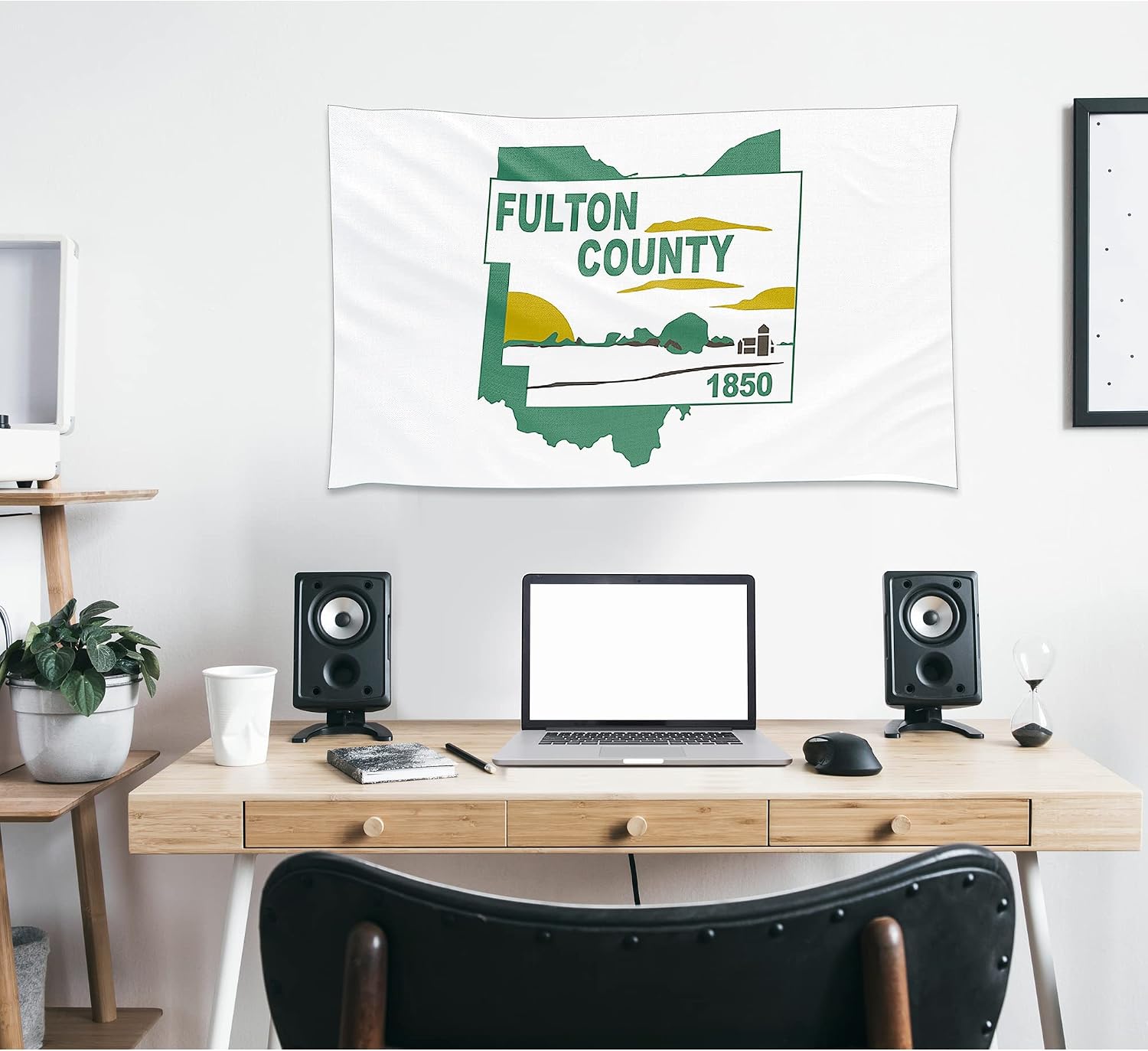 Fulton County Ohio 3x5 feet Flag Banner Vivid Color Double Stitched Brass Grommets (Fulton)