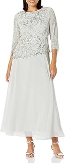 Women's BOAD Neck Asymetrical Beaded Dress