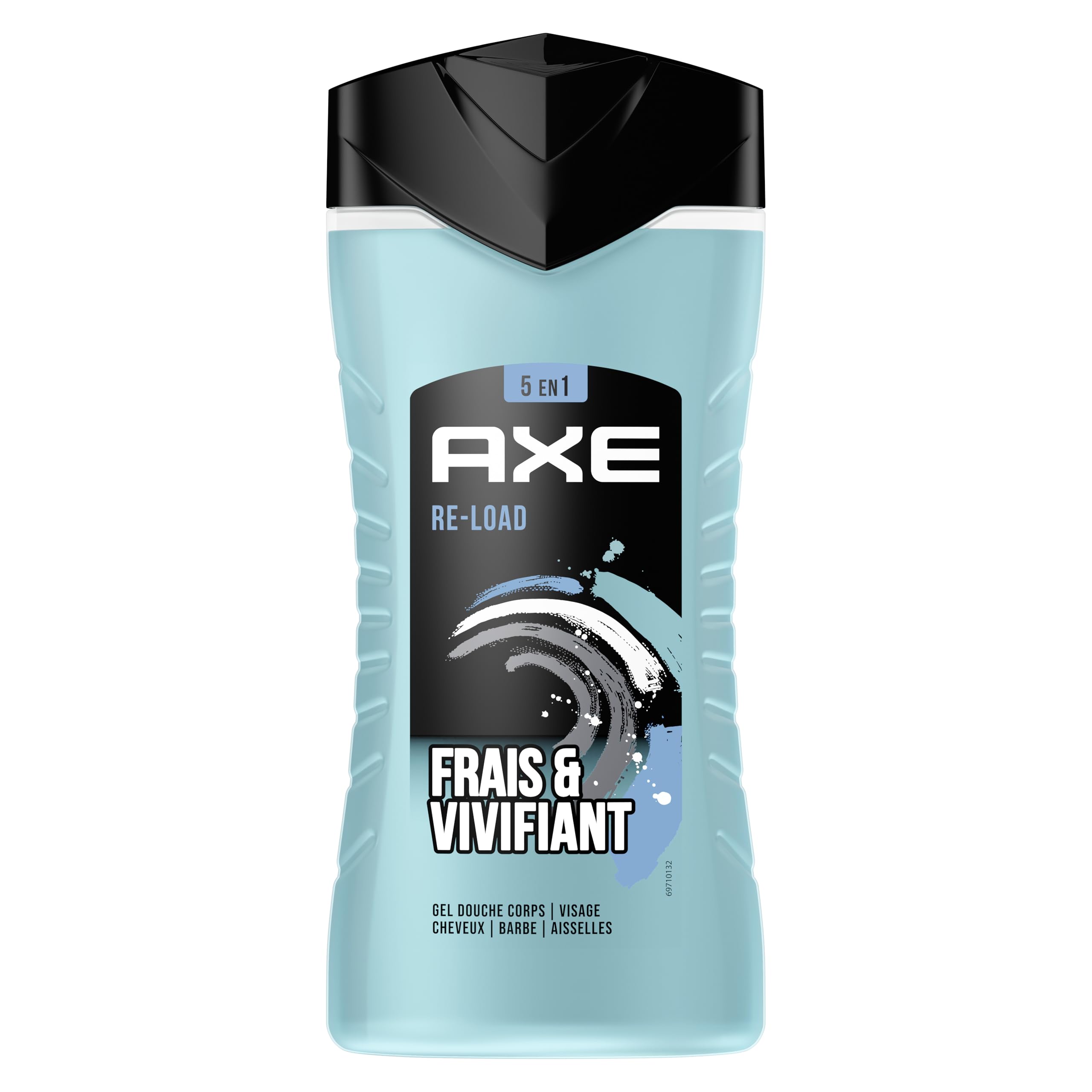 AXE - Gel Douche Homme 5en1 Re-Load - 24h Hydratant - 87% d'Ingrédients d'origine naturelle - parfum frais & vivifiant (lot de 12x 250ml)