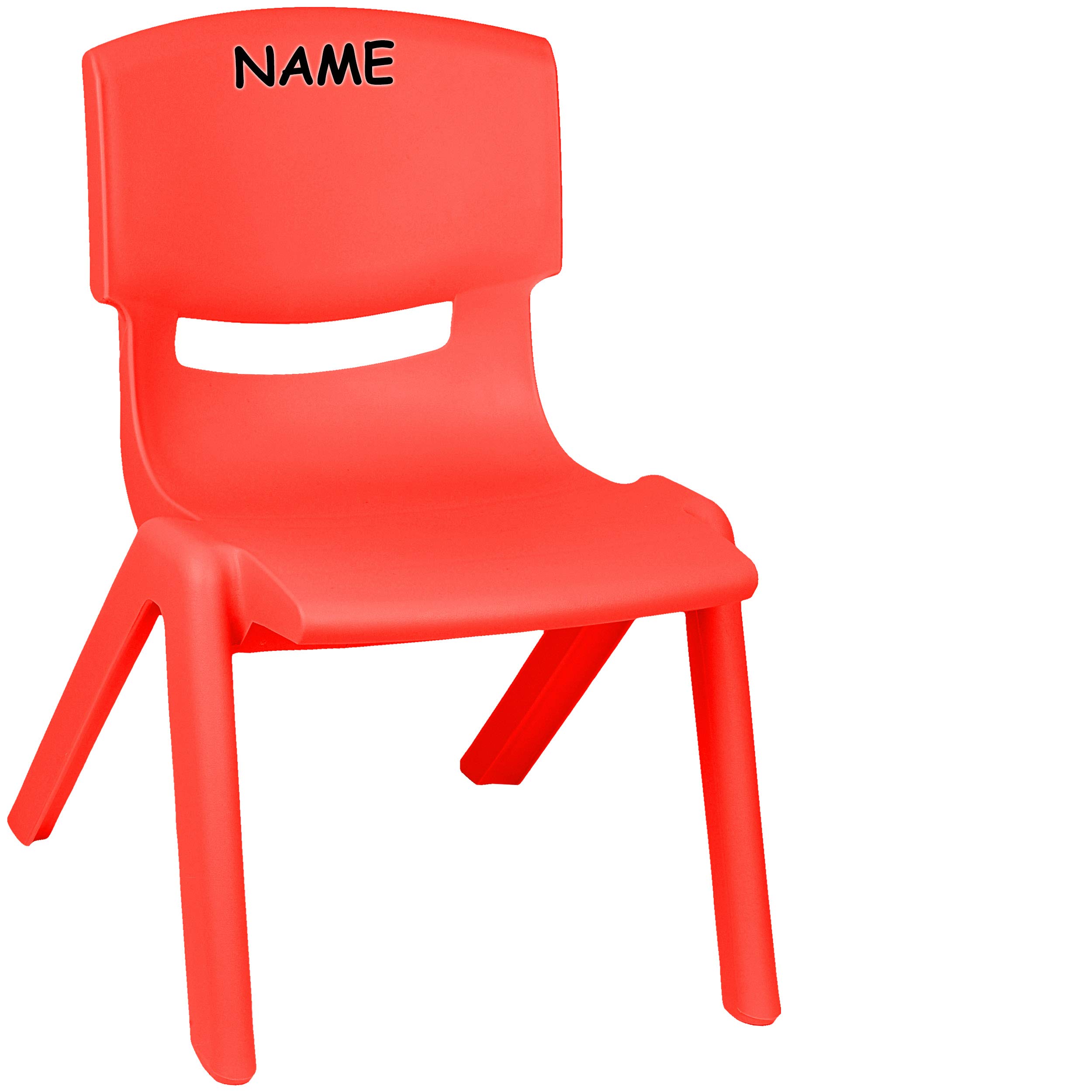 GmbH Kinderstühle 2 Stück - Stabile Plastikstühle Grau-silber Bis 100kg Belastbar