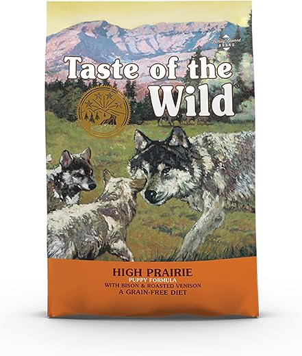 Taste of the Wild – Pienso para perros cachorros Taste of the Wild High Prairie bisonte y venado. 2 Kg
