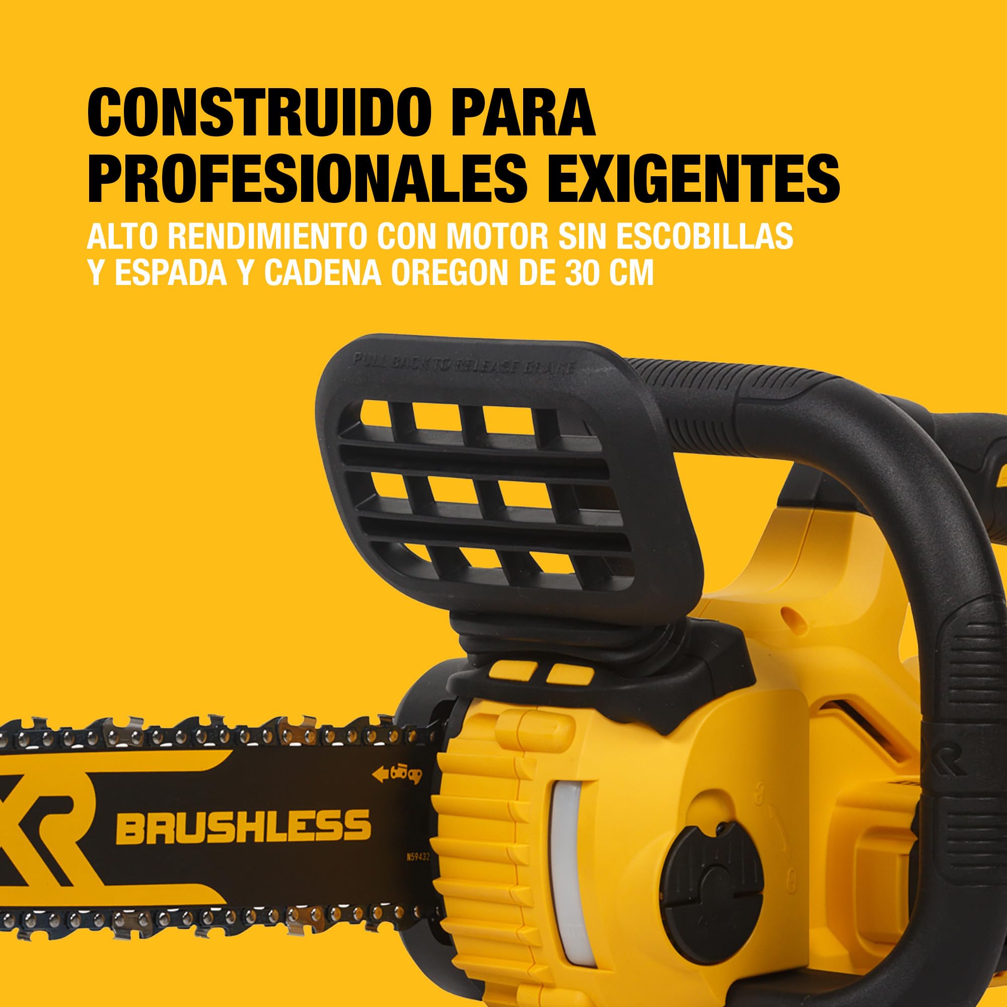 DEWALT Motosierra Compacta Sin Escobillas 18V XR, Espada de 30 cm, Sin batería ni cargador, DCM565N-XJ