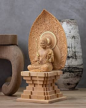 Amazon.co.jp: 極小仏 不動明王座像－15cm東寺型（木製：ツゲ 金泥仕上