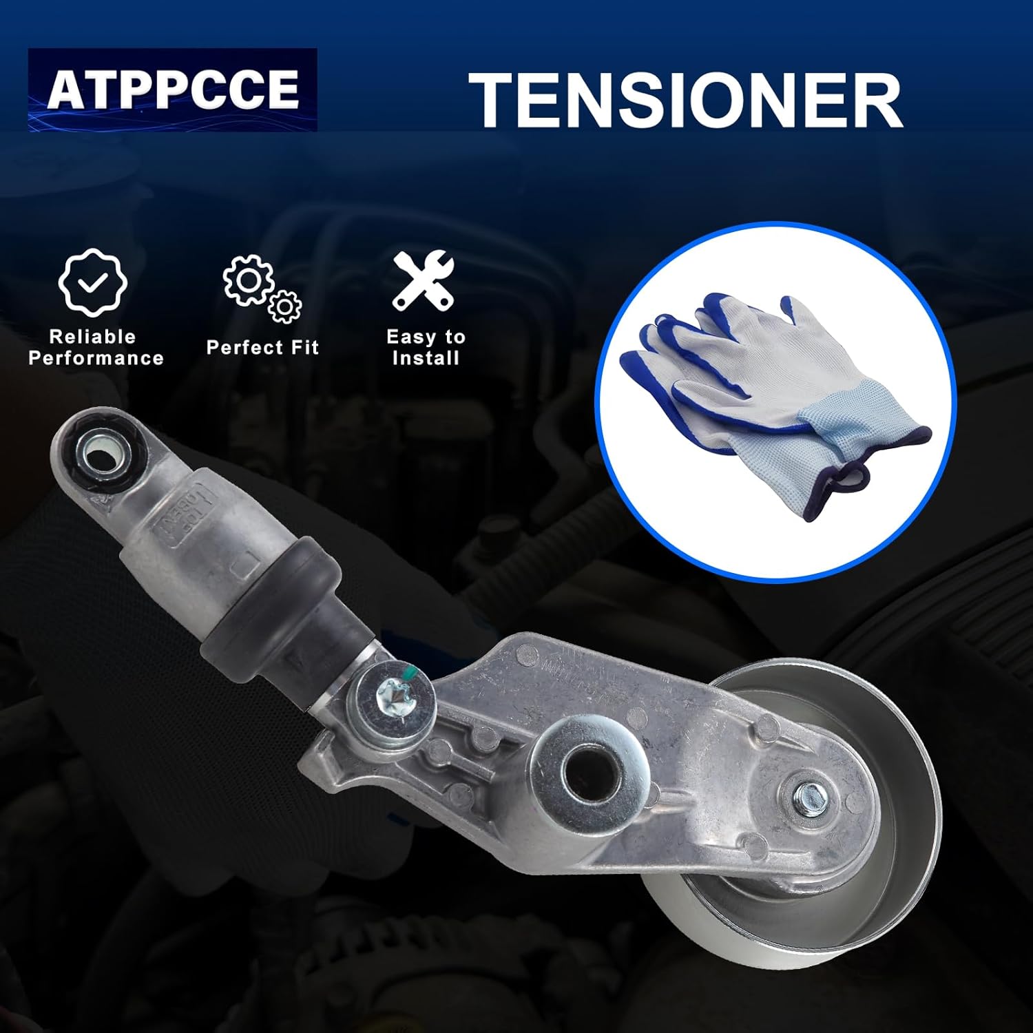 38322 Belt Tensioner Assembly With Pulley For Honda Odyssey 02-04 V-6 3.5 L OE# 31170P8FA03 89328 311710P8FA020