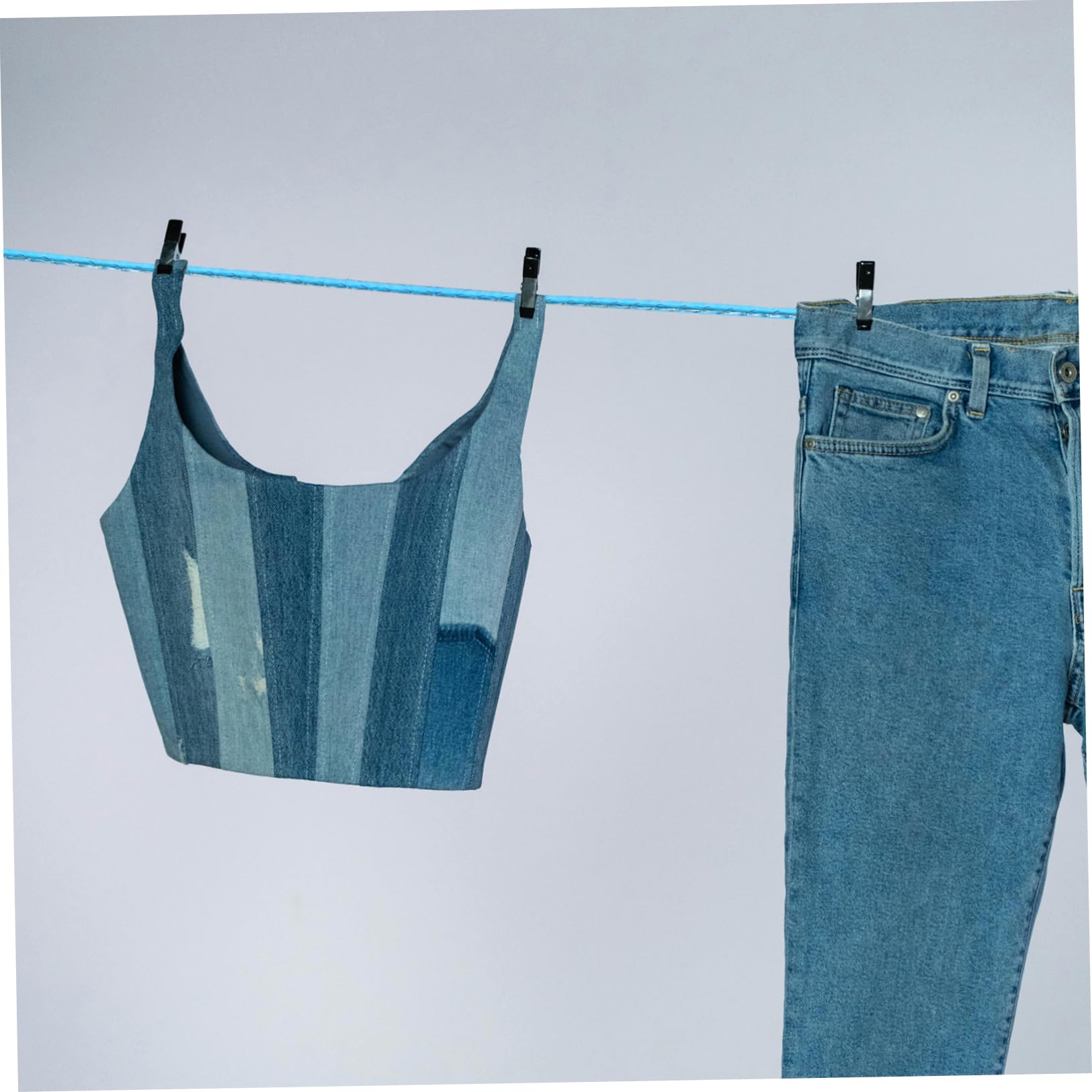 PRETYZOOM Lot de 3 Étendoirs à Linge Coupe-Vent Cintres de Voyage pour Sécher Le Linge Corde à Linge Dextérieur Cordes à Linge Non Destinées Camping 2 Pièces X 3
