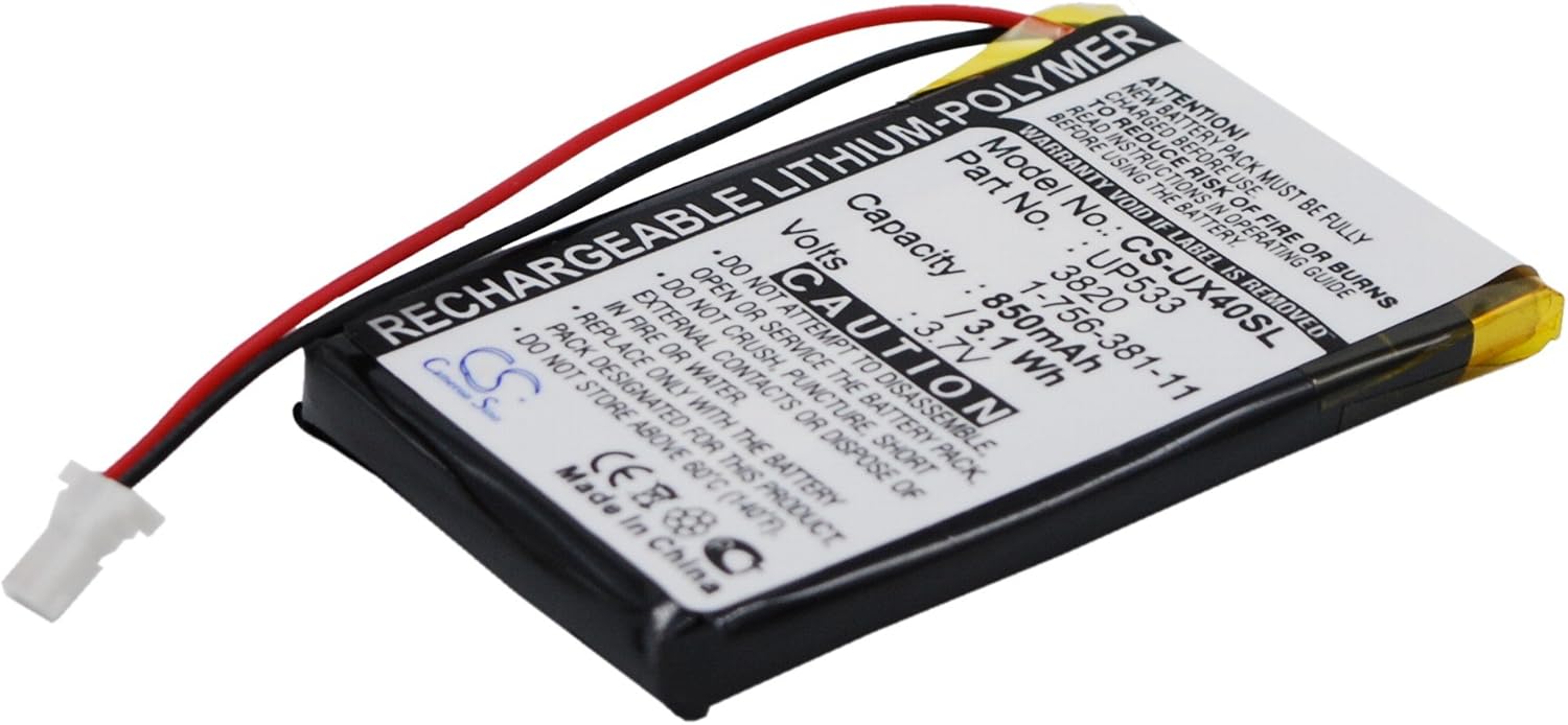 Cameron Sino 850mAh Battery for Sony Clie PEG-UX40, Clie PEG-UX50 with 7/pcs Toolskits