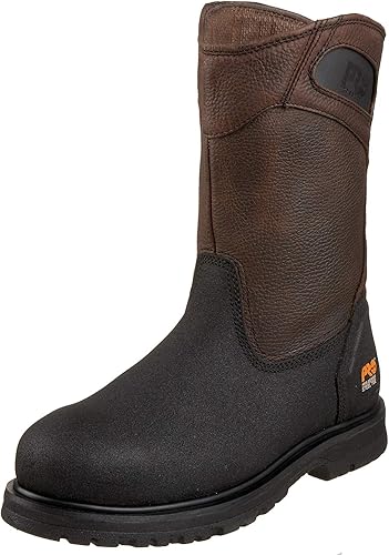 Timberland PRO Botas Wellington Powerwelt para hombre, Rancher café aceitado con piel Everguard, 7 W