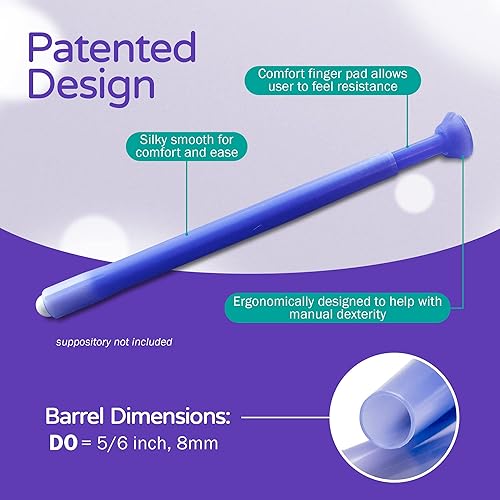 Miniatura 4 de Aplicador de supositorios fácil de usar para mujeres, aplicador vaginal desechable para supositorios de varias marcas, 1 paquete, 6 unidades, tamaño