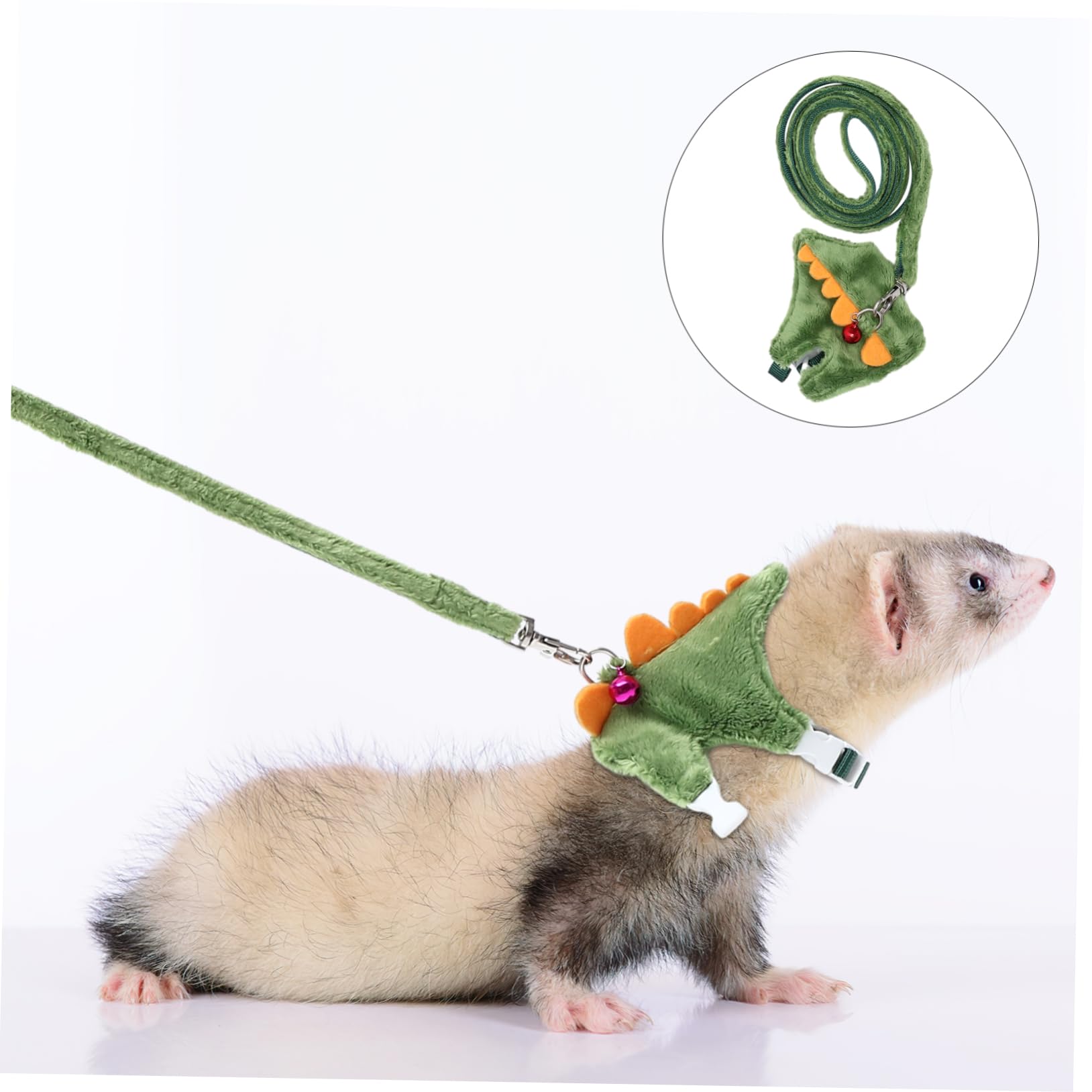 Didiseaon 4pezzi Pettorina Per Furetti Guinzaglio Pratico e Leggero Design Confortevole Adatta Per Passeggiate Sicure e Controllo Animali Domestici