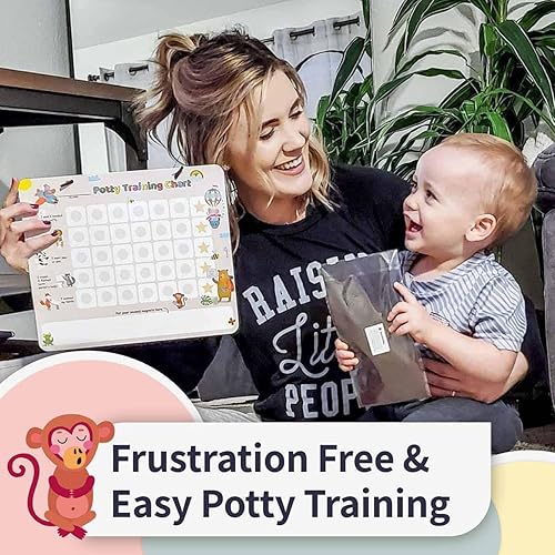 Miniatura 6 de Putska Tabla de entrenamiento para ir al baño de animales para niños pequeños y niñas calcomanías de entrenamiento para ir al baño y niños. Una