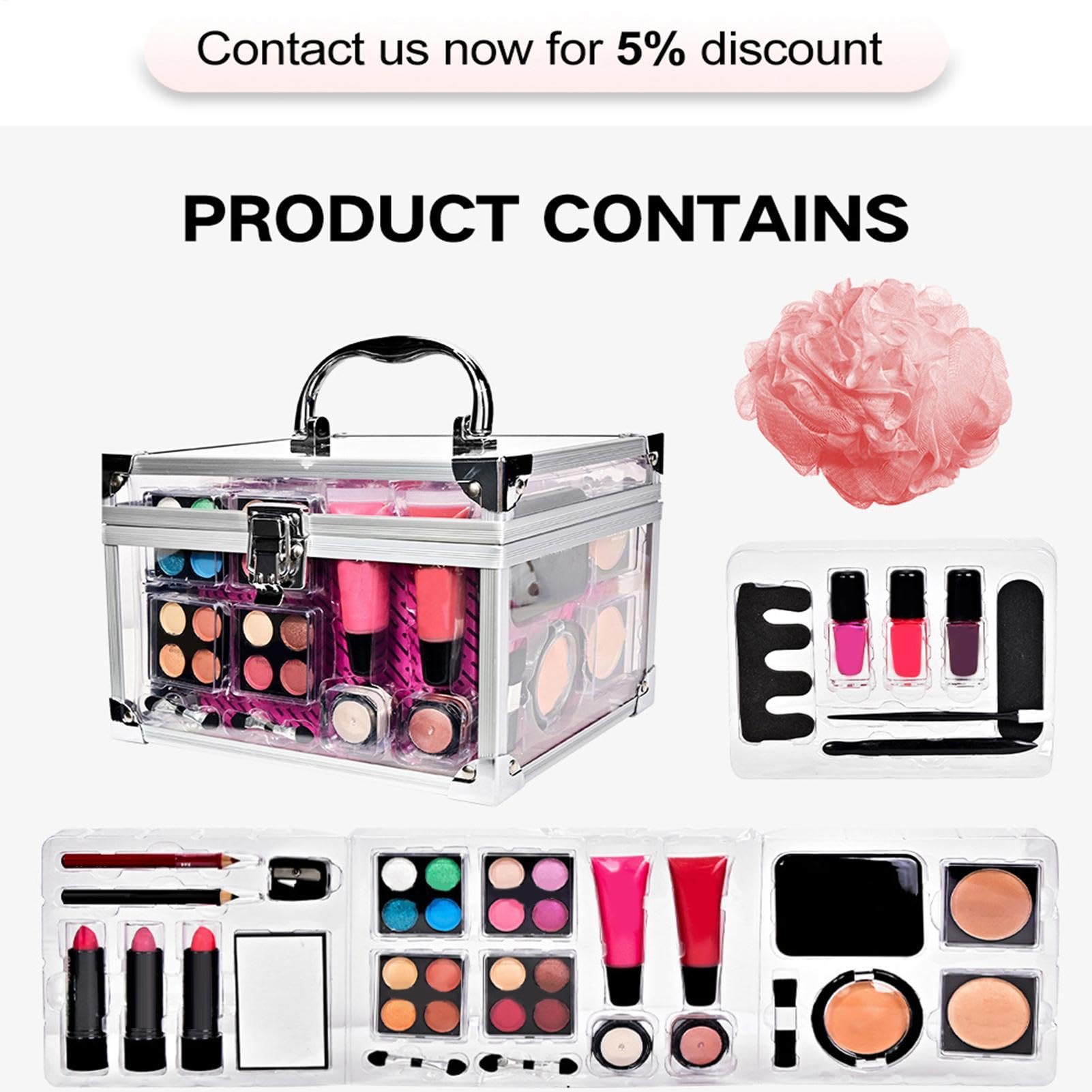 Teenager Make-up Set Tragbare Schminktasche Für Bühnen Makeup | Lidschatten Rouge Pinsel Set Für Jugendliche Reise Theater Hochzeit Halloween Alltag