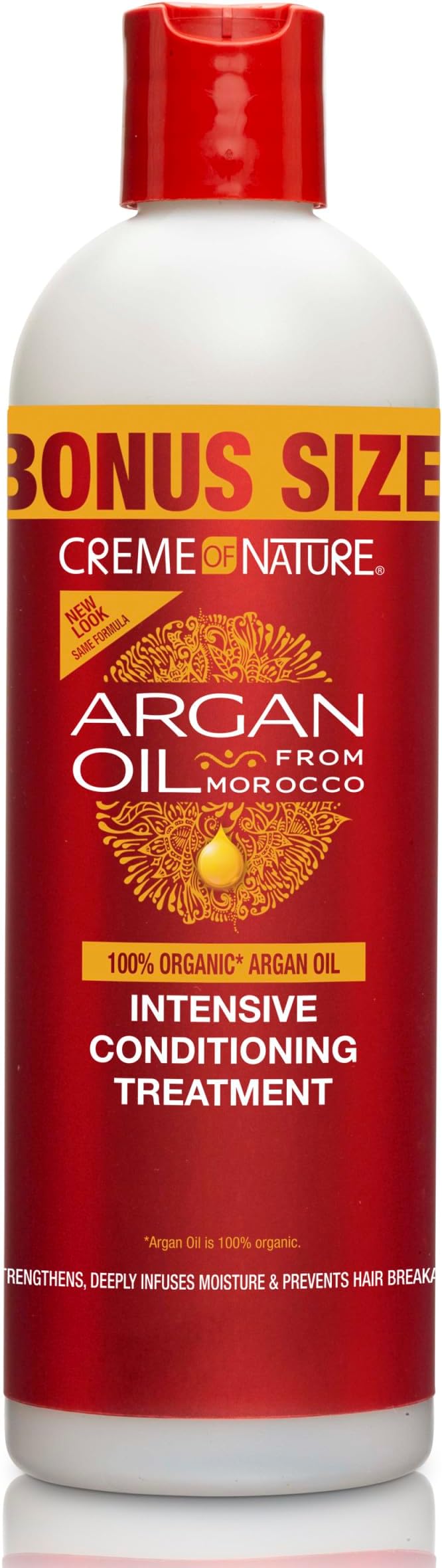 Intensive Conditioning Treatment with Certified Natural Argan Oil from Morocco, Moisture-Rich Shine-Enhancing for Textured Hair, Bonus Size 15.2 oz