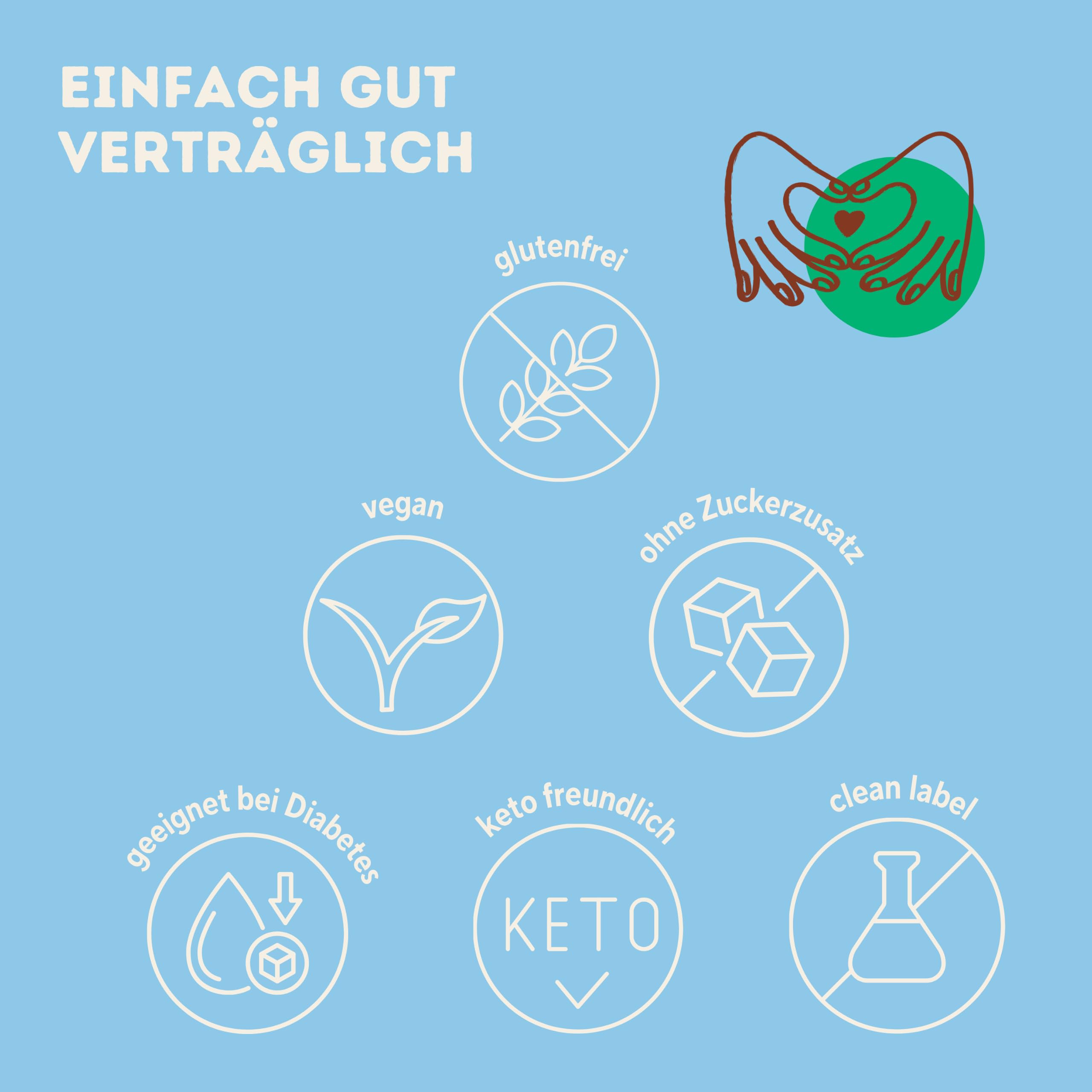 Baelanse® Bar Ballaststoffreicher Probiotischer Nussriegel Vegan Glutenfrei ohne Zuckerzusatz 12x40g Choco-Coconut