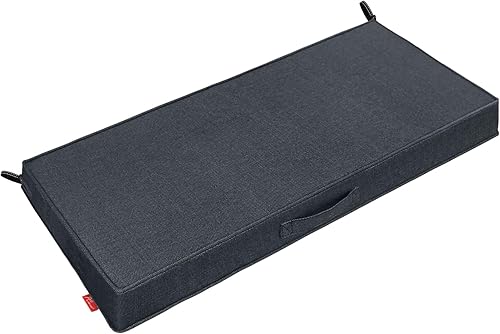 Pcinfuns Cojines de banco para exteriores, 59 x 18 x 3 pulgadas, para muebles de patio, resistentes al agua, sofá biplaza de jardín, columpios con