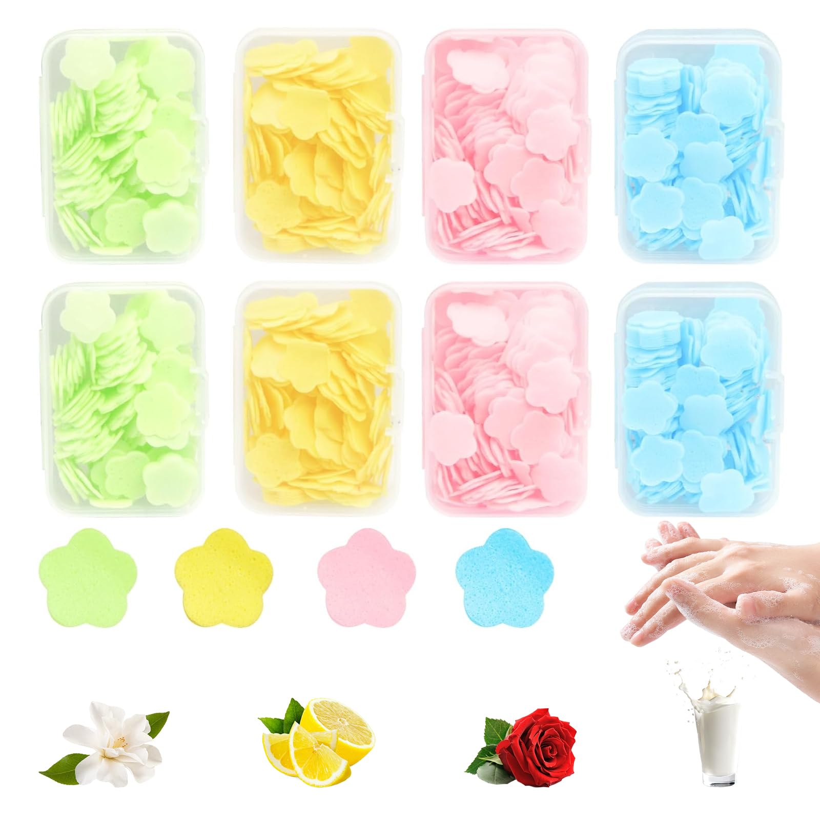 GG36216-Feuilles De Savon Jetables. 50-120 Pièces. Papier De Voyage. Lavage Des Mains. Nettoyage