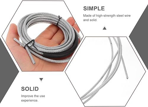 Miniatura 9 de Balacoo Weighted Steel Wire Jump Rope Replacement Thickened Skipping Rope for Fitness Training Adults and Athletes with Enhanced Stability and