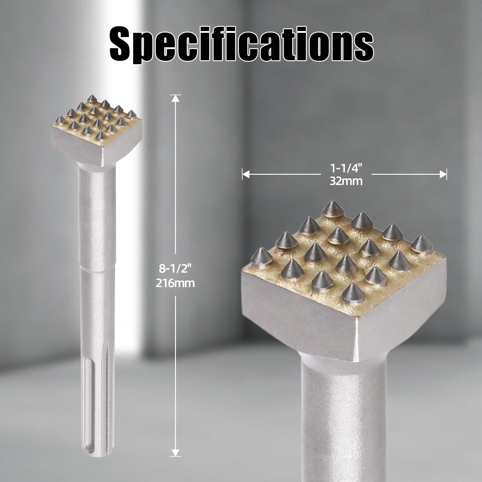 Snapklik.com : Vearter SDS MAX Shank 16 Teeth Tungsten Carbide Tipped ...